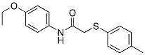 N-(4-Ethoxyphenyl)-2-[(4-methylphenyl)sulfanyl]acetamide 结构式