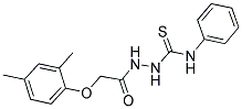 1-(2-(2,4-DIMETHYLPHENOXY)ACETYL)-4-PHENYLTHIOSEMICARBAZIDE 结构式