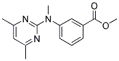 N-(4,6-DIMETHYLPYRIMIDIN-2-YL)-N-METHYL-3-AMINOBENZOIC ACID, METHYL ESTER 结构式