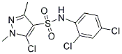 N4-(2,4-DICHLOROPHENYL)-5-CHLORO-1,3-DIMETHYL-1H-PYRAZOLE-4-SULFONAMIDE 结构式