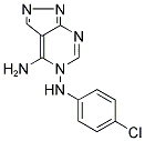 N-(4-AMINO-5H-PYRAZOLO[3,4-D]PYRIMIDIN-5-YL)-N-(4-CHLOROPHENYL)AMINE 结构式