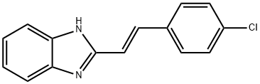2-(4-CHLOROSTYRYL)-1H-1,3-BENZIMIDAZOLE 结构式