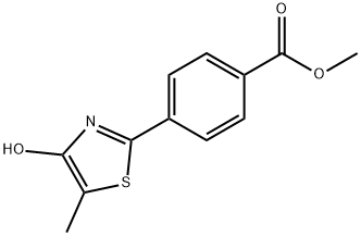 METHYL 4-(4-HYDROXY-5-METHYL-1,3-THIAZOL-2-YL)BENZENECARBOXYLATE 结构式