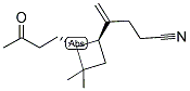 (2R,3S)-1,1-DIMETHYL-2-(3-OXOBUTYL)-3-(3-CYANO-1-METHYLENEPROPYL) CYCLOBUTANE 结构式