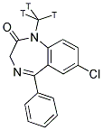 Diazepam, [methyl-3H] 结构式