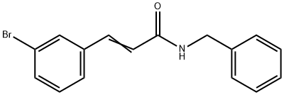 N-苄基-3-(3-溴苯基)丙烯酰胺 结构式