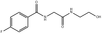 N'-乙酰基-4-氟-N'-(2-羟乙基)苯甲酰肼 结构式