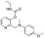 ETHYLCARBAMIC ACID, N-(4-METHOXYPHENYL)-N-METHYL-(2-PYRIDINEMETHANAMINE)-3-YL ESTER 结构式