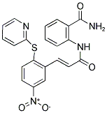 2-(3-(5-NITRO-2-(2-PYRIDYLTHIO)PHENYL)PROP-2-ENOYLAMINO)BENZAMIDE 结构式