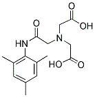 N-(2,4,6-TRIMETHYLPHENYLCARBAMOYLMETHYL)IMINODIACETIC ACID 结构式