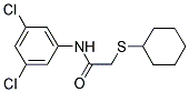 2-(CYCLOHEXYLSULFANYL)-N-(3,5-DICHLOROPHENYL)ACETAMIDE 结构式