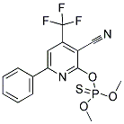 2-[(DIMETHOXYPHOSPHOROTHIOYL)OXY]-6-PHENYL-4-(TRIFLUOROMETHYL)NICOTINONITRILE 结构式