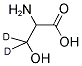 DL-SERINE (3,3-D2) 结构式