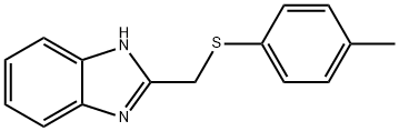 1H-1,3-BENZIMIDAZOL-2-YLMETHYL 4-METHYLPHENYL SULFIDE 结构式