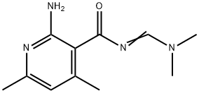 2-AMINO-N-[(DIMETHYLAMINO)METHYLENE]-4,6-DIMETHYLNICOTINAMIDE 结构式