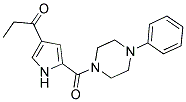 1-(5-[(4-Phenylpiperazino)carbonyl]-1H-pyrrol-3-yl)-1-propanone 结构式