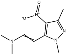 2-(1,3-DIMETHYL-4-NITRO-1H-PYRAZOL-5-YL)-N,N-DIMETHYL-1-ETHYLENAMINE 结构式