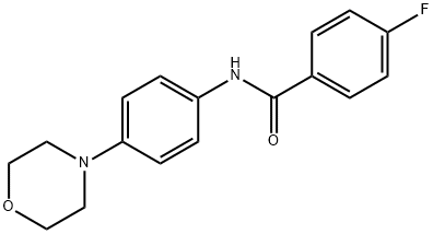 4-FLUORO-N-(4-MORPHOLINOPHENYL)BENZENECARBOXAMIDE 结构式