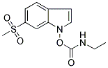 ETHYLCARBAMIC ACID, 6-(METHYLSULPHONYL)INDOL-1-YL ESTER 结构式