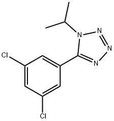 5-(3,5-DICHLOROPHENYL)-1-ISOPROPYL-1H-1,2,3,4-TETRAAZOLE 结构式