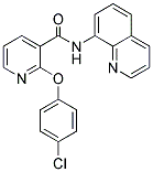 (2-(4-CHLOROPHENOXY)(3-PYRIDYL))-N-(8-QUINOLYL)FORMAMIDE 结构式