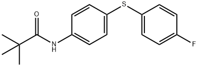 N-[4-[(4-Fluorophenyl)thio]phenyl]-2,2-dimethylpropanamide 结构式