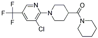 (1-[3-CHLORO-5-(TRIFLUOROMETHYL)-2-PYRIDINYL]-4-PIPERIDINYL)(PIPERIDINO)METHANONE 结构式