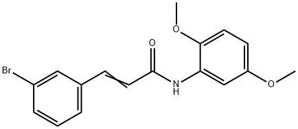 3-(3-BROMOPHENYL)-N-(2,5-DIMETHOXYPHENYL)ACRYLAMIDE 结构式