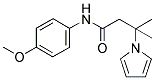 N-(4-METHOXYPHENYL)-BETA, BETA-DIMETHYL-1-PYRROLEPROPANAMIDE 结构式