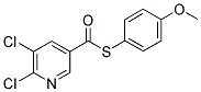 4-METHOXYPHENYL 5,6-DICHLOROPYRIDINE-3-CARBOTHIOATE 结构式