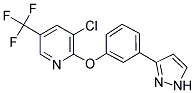 3-CHLORO-2-[3-(1H-PYRAZOL-3-YL)PHENOXY]-5-(TRIFLUOROMETHYL)PYRIDINE 结构式