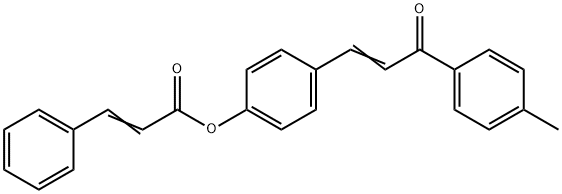 4-[3-(4-METHYLPHENYL)-3-OXO-1-PROPENYL]PHENYL 3-PHENYLACRYLATE 结构式