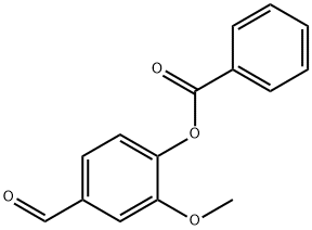 (4-甲烷酰-2-甲氧基-苯基)苯甲酸酯 结构式