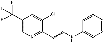 N-(2-[3-CHLORO-5-(TRIFLUOROMETHYL)-2-PYRIDINYL]VINYL)-N-PHENYLAMINE 结构式