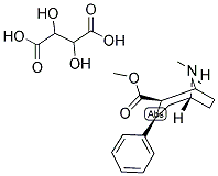 (-)-2beta-Carbomethoxy-3beta-phenyltropane tartrate 结构式