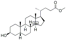 5-BETA-CHOLANIC ACID-3-BETA-OL METHYL ESTER 结构式