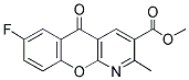 6-FLUORO-2-METHYL-10-OXO-10H-9-OXA-1-AZA-ANTHRACENE-3-CARBOXYLIC ACID METHYL ESTER 结构式