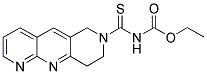 N-[(1,2,3,4-TETRAHYDROPYRIDO[4,3-B][1,8]NAPHTHYRIDIN-2-YL)THIOCARBONYL]CARBAMIC ACID, ETHYL ESTER 结构式