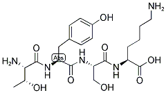H-Thr-Tyr-Ser-Lys-OH 结构式