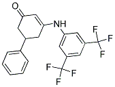 3-((3,5-BIS(TRIFLUOROMETHYL)PHENYL)AMINO)-5-PHENYLCYCLOHEX-2-EN-1-ONE 结构式