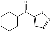 5-(CYCLOHEXYLSULFINYL)-1,2,3-THIADIAZOLE 结构式