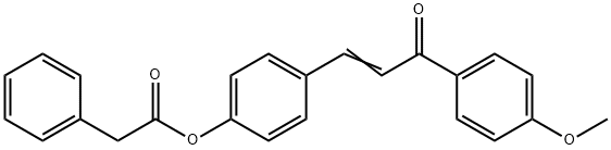 4-[3-(4-METHOXYPHENYL)-3-OXO-1-PROPENYL]PHENYL 2-PHENYLACETATE 结构式