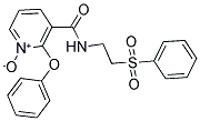 2-PHENOXY-3-(([2-(PHENYLSULFONYL)ETHYL]AMINO)CARBONYL)PYRIDINIUM-1-OLATE 结构式
