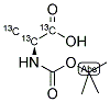 BOC-ALA-OH-13C3 结构式