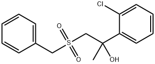 1-(BENZYLSULFONYL)-2-(2-CHLOROPHENYL)-2-PROPANOL 结构式