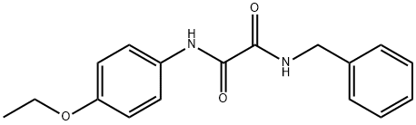 N1-苄基-N2-(4-乙氧基苯基)草酰胺 结构式