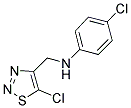 4-CHLORO-N-[(5-CHLORO-1,2,3-THIADIAZOL-4-YL)METHYL]ANILINE 结构式