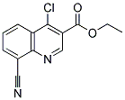 Ethyl 4-chloro-8-cyano-3-quinolinecarboxylate 结构式