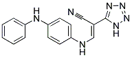 2-(2H-2,3,4,5-TETRAAZOLYL)-3-((4-(PHENYLAMINO)PHENYL)AMINO)PROP-2-ENENITRILE 结构式
