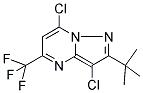 2-(TERT-BUTYL)-3,7-DICHLORO-5-(TRIFLUOROMETHYL)PYRAZOLO[1,5-A]PYRIMIDINE 结构式